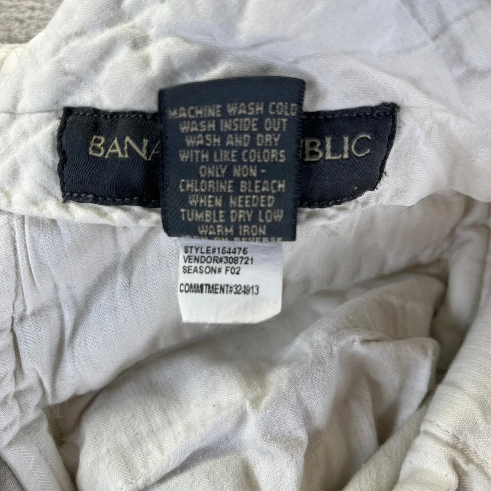 BR Y2K Smithfield Chinos 34x32 Beige 90s Style Pleated Pants Preppy Old Money